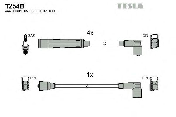 Комплект проводов TESLA, T254B