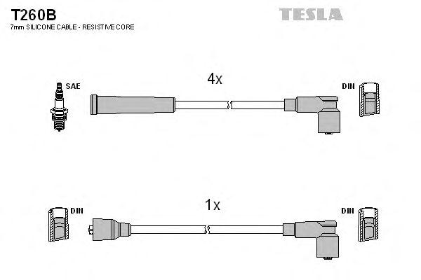 Провода высоковольтные TESLA, T260B