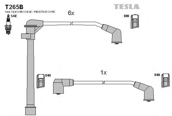 Провода высоковольтные TESLA, T265B