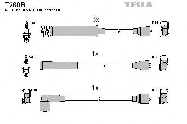 Провода высоковольтные TESLA, T268B