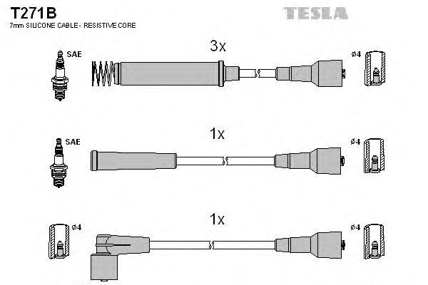 Комплект проводов TESLA, T271B