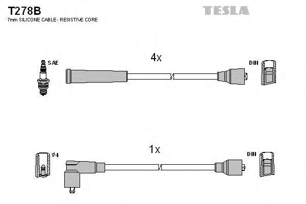 Провода высоковольтные TESLA, T278B