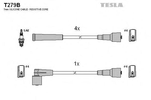 Провода высоковольтные TESLA, T279B