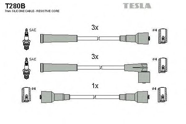 Провода высоковольтные TESLA, T280B