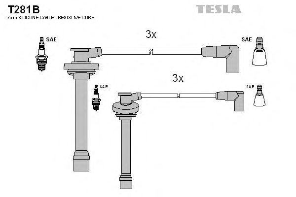 Провода высоковольтные TESLA, T281B