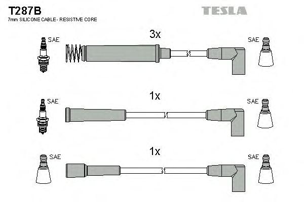 Провода высоковольтные TESLA, T287B