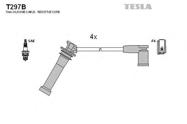 Провода высоковольтные TESLA, T297B
