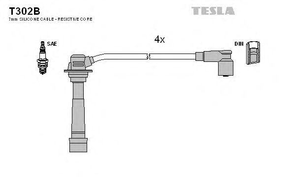 Провода высоковольтные TESLA, T302B