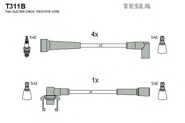 Провода высоковольтные TESLA, T311B