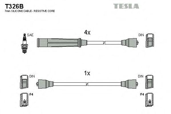 Провода высоковольтные TESLA, T326B