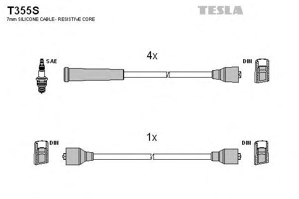 Комплект проводов TESLA, T355S
