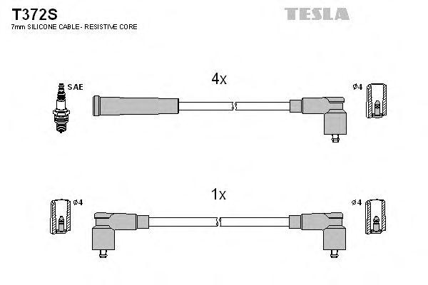 Провода высоковольтные TESLA, T372S