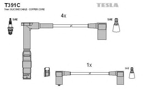 Провода высоковольтные TESLA, T391C