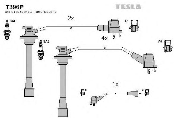 Провода высоковольтные TESLA, T396P