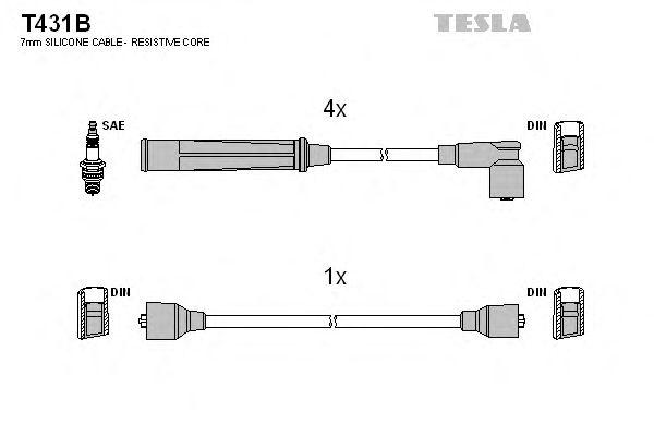 Провода высоковольтные TESLA, T431B