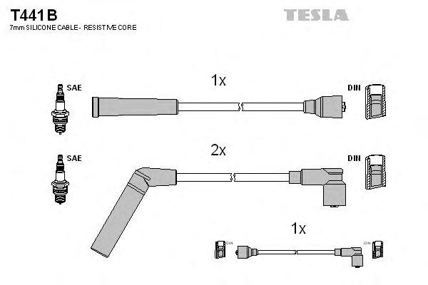 Комплект проводов TESLA, T441B