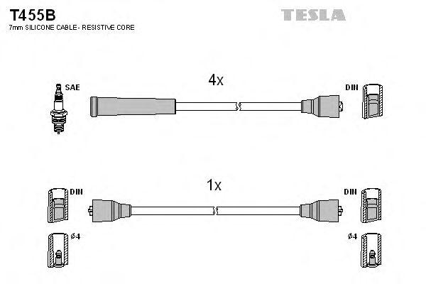 Провода высоковольтные TESLA, T455B