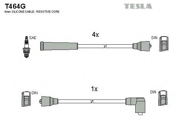 Провода высоковольтные TESLA, T464G