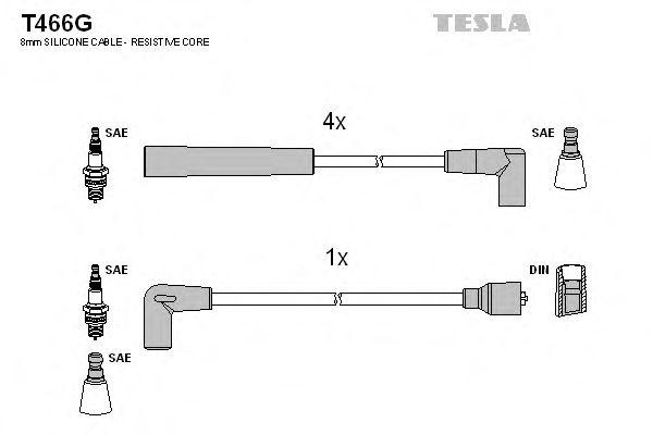 Комплект проводов TESLA, T466G