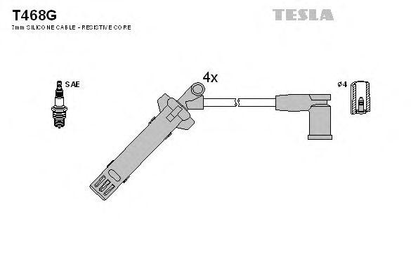Провода высоковольтные TESLA, T468G