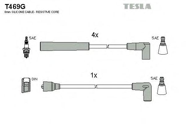 Провода высоковольтные TESLA, T469G
