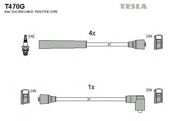 Комплект проводов TESLA, T470G