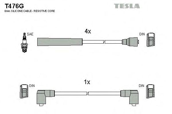 Провода высоковольтные TESLA, T476G