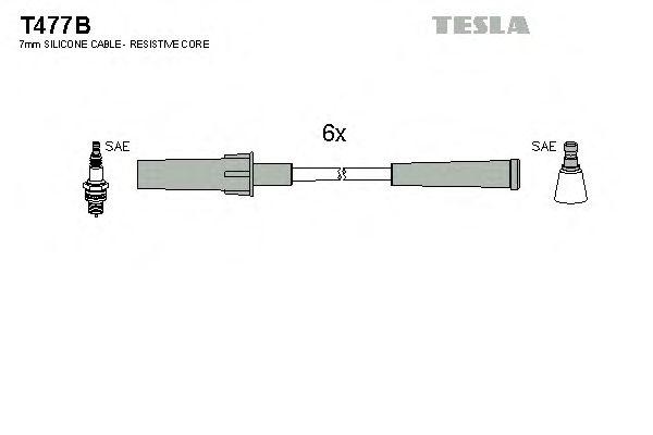 Провода высоковольтные TESLA, T477B