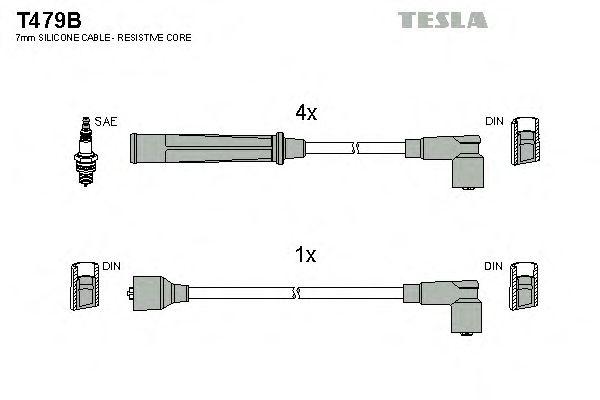 Провода высоковольтные TESLA, T479B