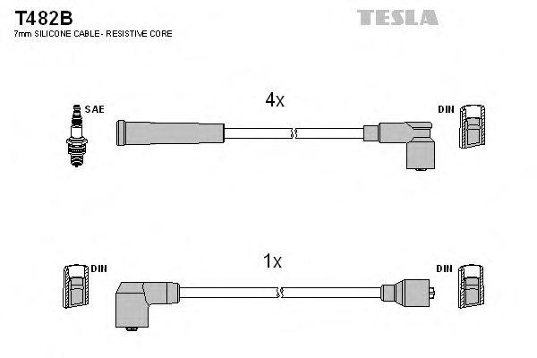 Провода высоковольтные TESLA, T482B