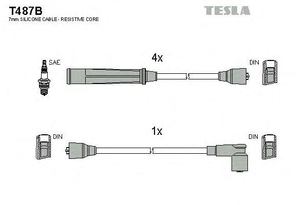 Провода высоковольтные TESLA, T487B