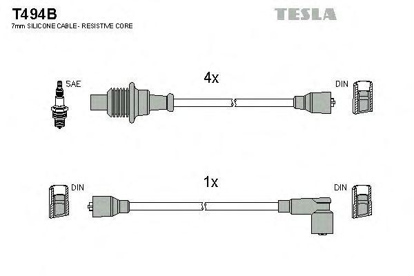 Провода высоковольтные TESLA, T494B