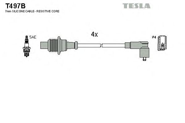 Комплект проводов TESLA, T497B