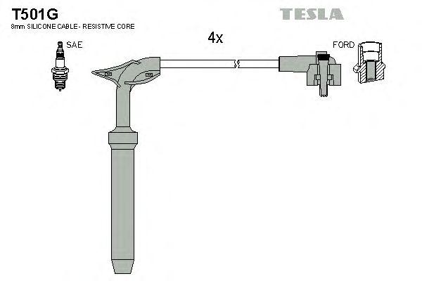 Комплект проводов TESLA, T501G