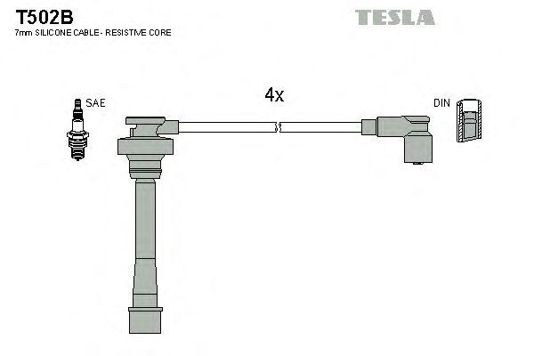 Комплект проводов TESLA, T502B