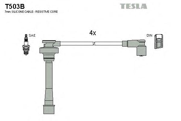 Провода высоковольтные TESLA, T503B