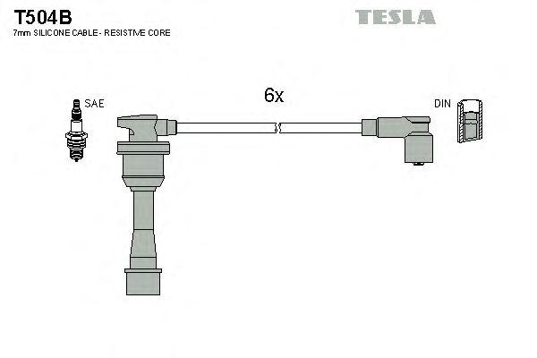 Комплект проводов TESLA, T504B