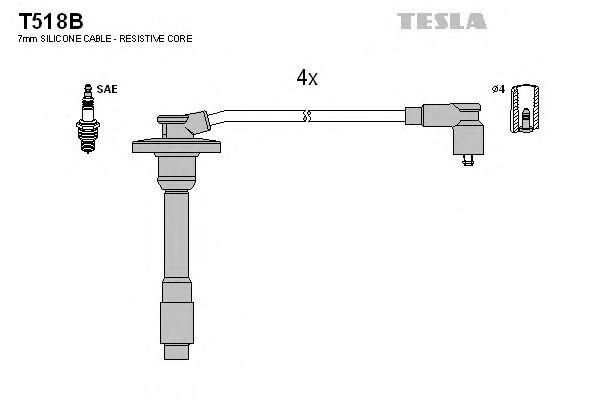 Провода высоковольтные TESLA, T518B