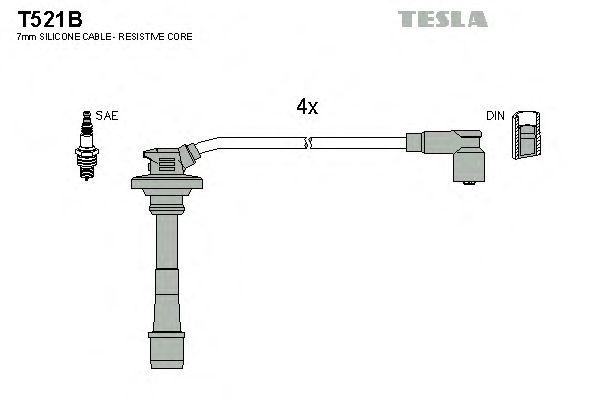 Провода высоковольтные TESLA, T521B