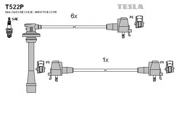 Провода высоковольтные TESLA, T522P