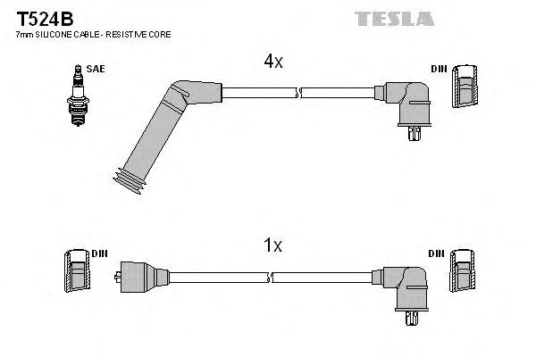 Провода высоковольтные TESLA, T524B