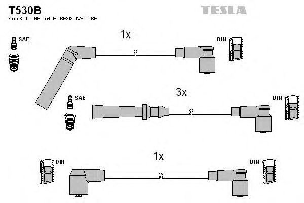 Провода высоковольтные TESLA, T530B