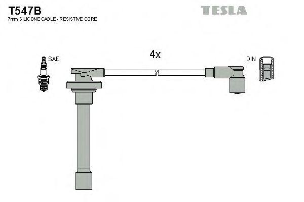 Провода высоковольтные TESLA, T547B