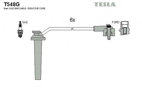 Провода высоковольтные TESLA, T548G