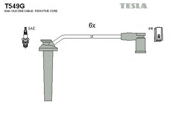 Провода высоковольтные TESLA, T549G