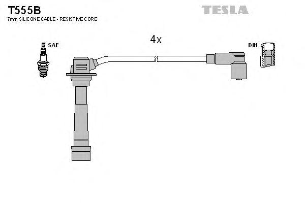 Комплект проводов TESLA, T555B