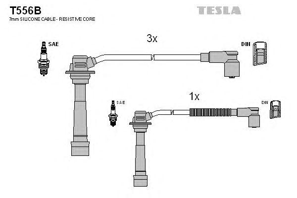 Комплект проводов TESLA, T556B