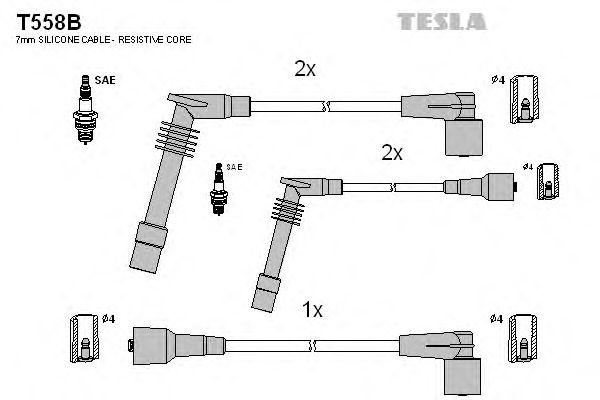 Комплект проводов TESLA, T558B