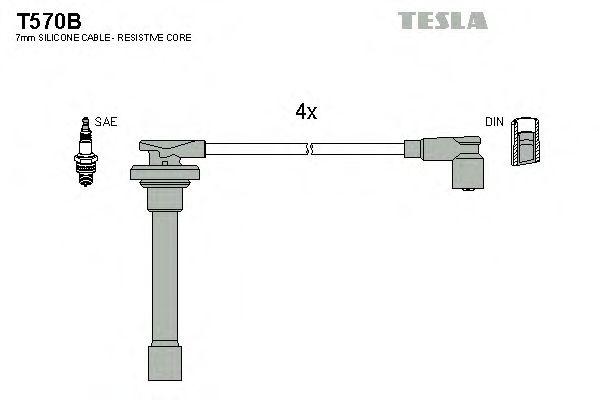 Комплект проводов TESLA, T570B