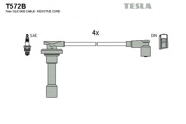 Провода высоковольтные TESLA, T572B